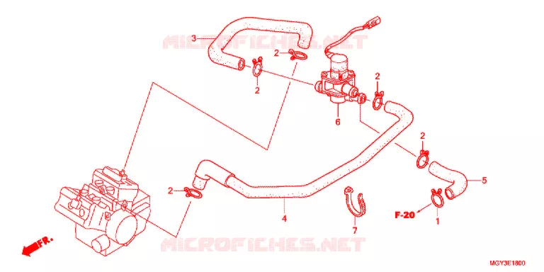 LUCHT INJECTIE KLEP Honda MOTO 800 CROSSRUNNER 2012  VFR800XC