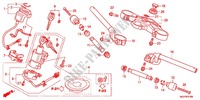 HENDEL PIJP/BOVENSTE BRUG/ STURING STANG (CBR1000RRC/D/RAC/D) voor Honda CBR 1000 RR ABS RED 2012