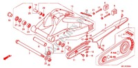 ZWAAI ARM/KETTINGKAST voor Honda CBR 1000 RR FIREBLADE ABS 2009