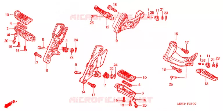 OPSTAP/KICKARM/ WISSEL PEDAAL Honda MOTO 1300 CB 2005  CB1300SA5