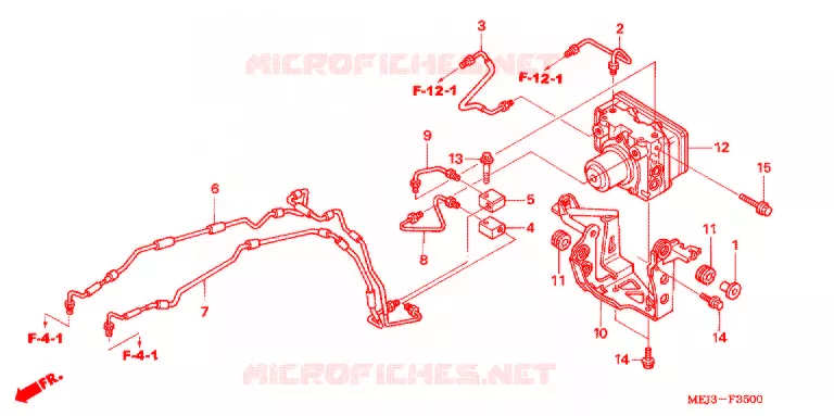 VOORREM HOOFDCILINDER/ABS MODULATOR Honda MOTO 1300 CB 2005  CB1300SA5