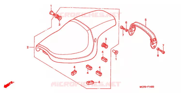 ENKELE ZITTING(2) Honda MOTO 750 VT 2002  VT750DC2