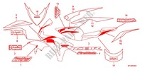 EMBLEEM/STREEP (2) voor Honda CBR 1000 RR FIREBLADE 2009