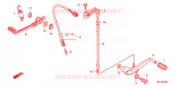 HOOFD STANDAARD/REMPEDAAL voor Honda CBR 1000 RR FIREBLADE 2009