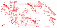OPSTAP/KICKARM/ WISSEL PEDAAL voor Honda CBR 1000 RR FIREBLADE 2009