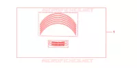 KIT WIEL STICKERS voor Honda CBR 1000 RR FIREBLADE 2009