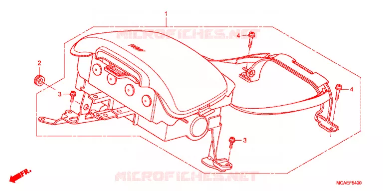 AIRBAG MODULE Honda MOTO 1800 GOLD-WING 2014  GL1800E