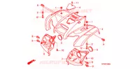 VOORSPATBORD voor Honda FOURTRAX 420 RANCHER 4X4 Manual Shift RED 2010