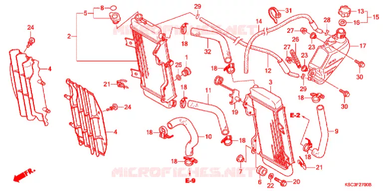 RADIATOR Honda MOTO 250 CRF 2006  CRF250X6