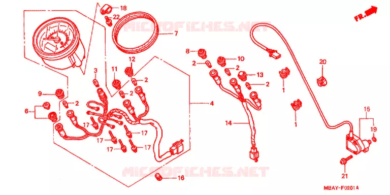 COMBINATIEMETER Honda MOTO 750 SHADOW 2001  VT750C21