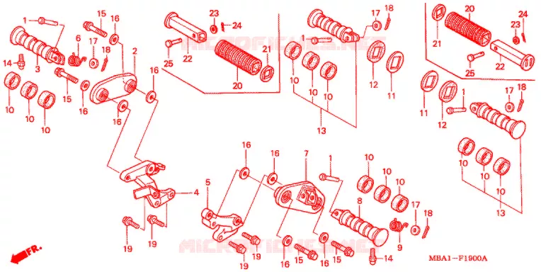 OPSTAP/KICKARM/ WISSEL PEDAAL Honda MOTO 750 SHADOW 2001  VT750C21