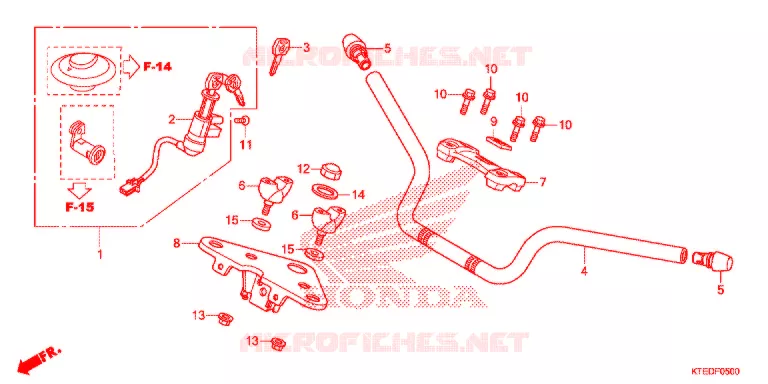 HENDEL PIJP/BOVENSTE BRUG (2) Honda MOTO 125 CBF 2012  CBF125MCC