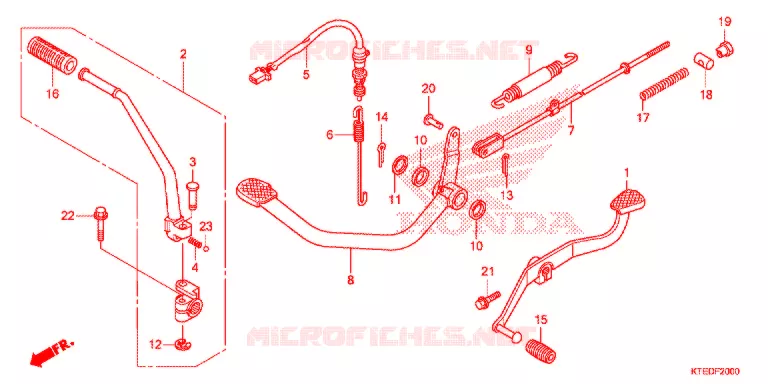 PEDAAL/KICKSTARTER ARM Honda MOTO 125 CBF 2012  CBF125MCC