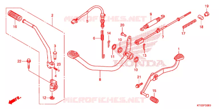 PEDAAL/KICKSTARTER ARM Honda MOTO 125 CBF 2012  CBF125MCC