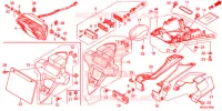 ACHTERLICHT(2) voor Honda CBR 1000 WHITE 2016