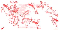 OPSTAP/KICKARM/ WISSEL PEDAAL voor Honda CBR 1000 SP ABS REPSOL 2016
