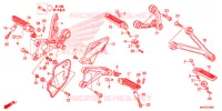 OPSTAP/KICKARM/ WISSEL PEDAAL voor Honda CBR 1000 RR SP ABS TRICOLOR 2016