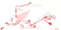 HOOFD STANDAARD/REMPEDAAL voor Honda CBR 250 R 2016