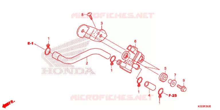 LUCHTINJECTIE SOLENOIDEKLEP Honda MOTO 250 CBR 2016  CBR250RG