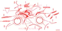 EMBLEEM/STREEP (4) voor Honda CBR 300 ABS 2016