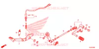 HOOFD STANDAARD/REMPEDAAL voor Honda CBR 300 ABS 2016