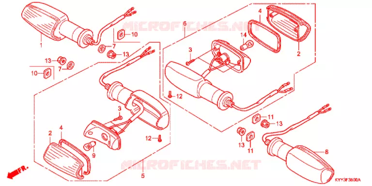 KNIPPERLICHT(2) Honda MOTO 125 ACE 2015  CGX125SHF