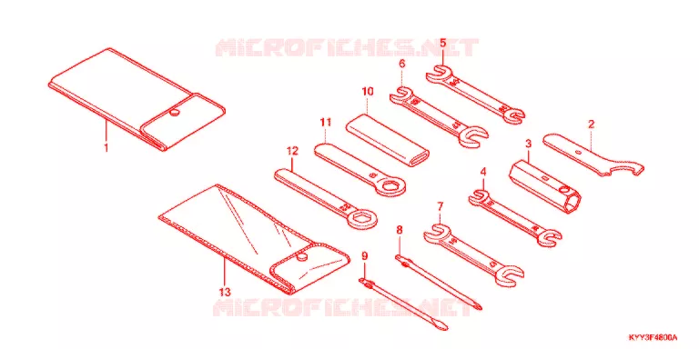 GEREEDSCHAP/ACCUVAK Honda MOTO 125 ACE 2015  CGX125SHF