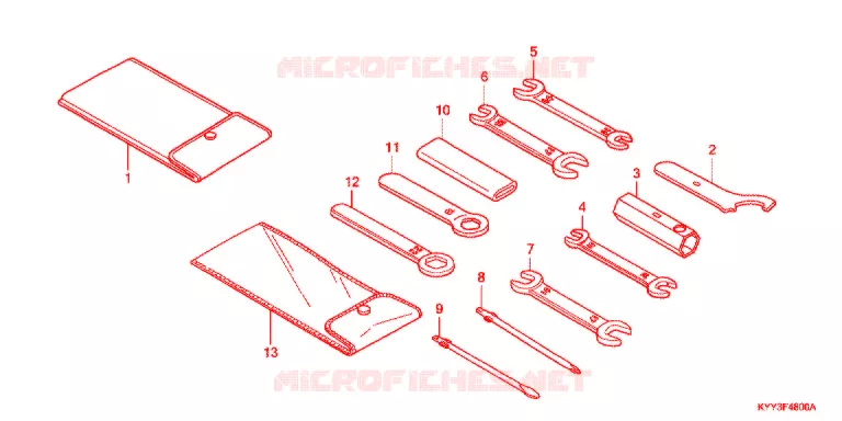 GEREEDSCHAP/ACCUVAK Honda MOTO 125 ACE 2015  CGX125SHF
