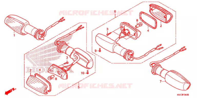 KNIPPERLICHT(2) Honda MOTO 125 CG 2014  CGX125WHF