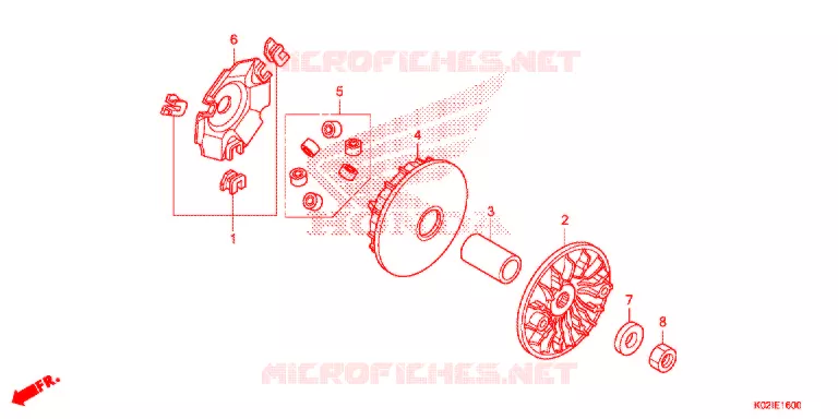 AANDRIJFFACE/ KICKSTARTER SPIL Honda SCOOTER 150 SH 2016  SH150ASG