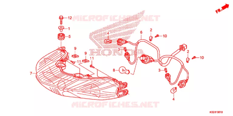 ACHTER COMBINATIE LICHT Honda SCOOTER 150 SH 2018  SH150G