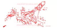 FRAME CHASSIS voor Honda XLS 125 1990