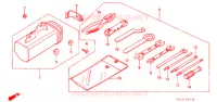 GEREEDSCHAP/ACCUVAK voor Honda XLS 125 1990