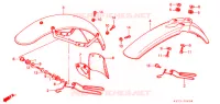 VOORSPATBORD voor Honda XLS 125 1990