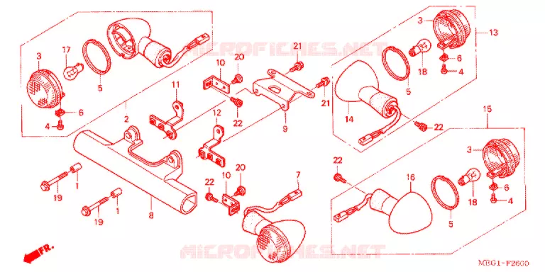 KNIPPERLICHT(2) Honda MOTO 750 SHADOW 2007  VT750C7
