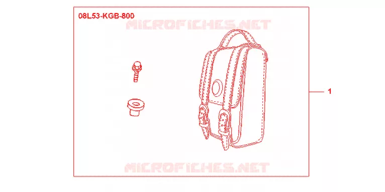 TAS VOOR RUGSTEUN Honda MOTO 750 SHADOW 2009  VT750CA9
