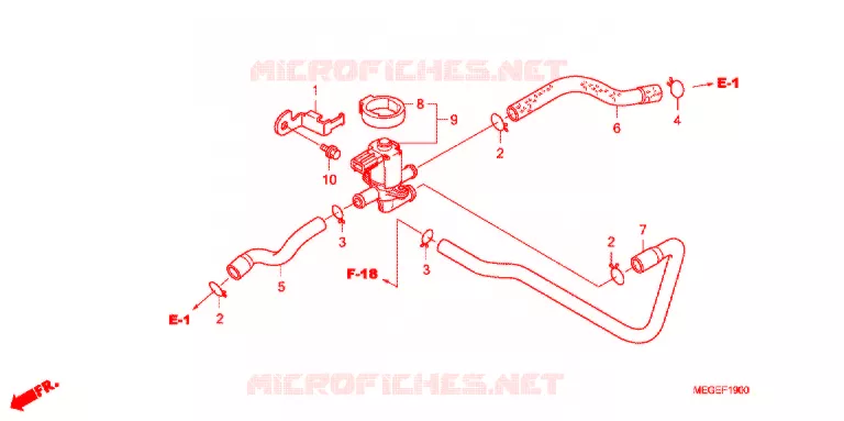 GAS RECYCLINGSYSTEEM Honda MOTO 750 SHADOW 2009  VT750CA9
