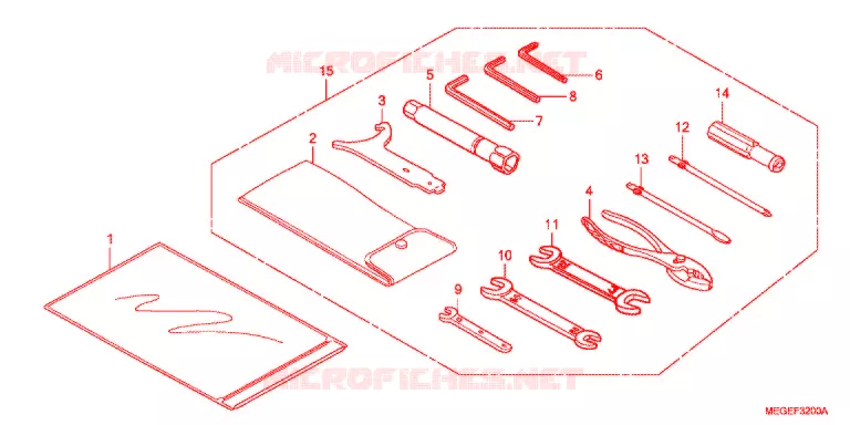 GEREEDSCHAP/ACCUVAK Honda MOTO 750 SHADOW 2009  VT750CA9
