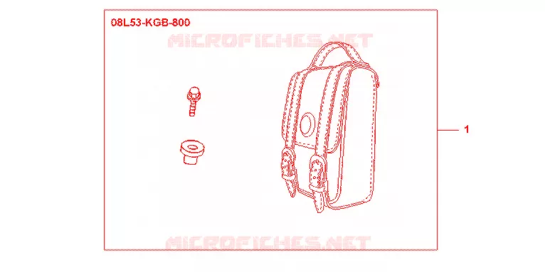 TAS VOOR RUGSTEUN Honda MOTO 750 SHADOW 2009  VT750CA9