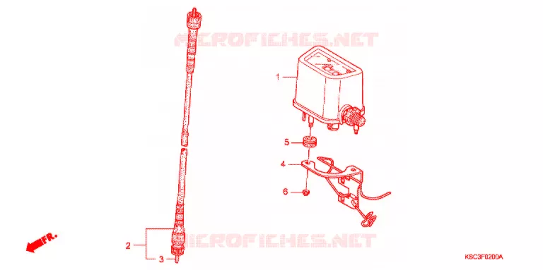 COMBINATIEMETER Honda MOTO 250 CRF 2008  CRF250X8