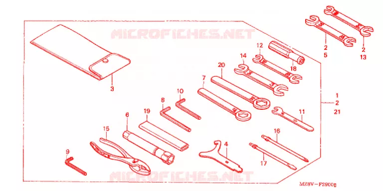 GEREEDSCHAP/ACCUVAK Honda MOTO 600 SHADOW 1999  VT600CX