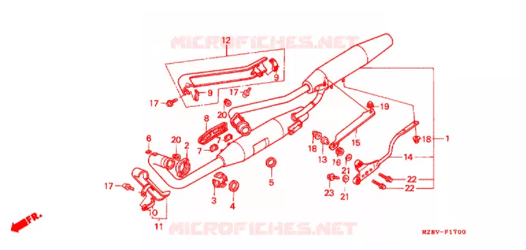 UITLAATDEMPER(2) Honda MOTO 600 SHADOW 1999  VT600CX