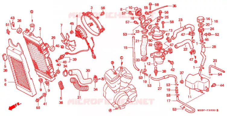 RADIATOR Honda MOTO 600 SHADOW 1999  VT600CX