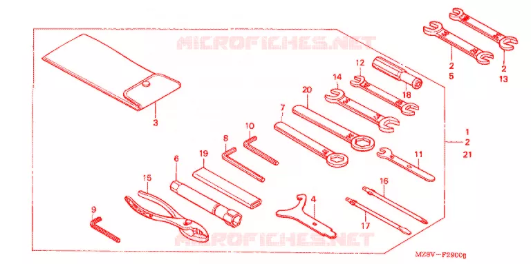 GEREEDSCHAP/ACCUVAK Honda MOTO 600 SHADOW 1999  VT600CX