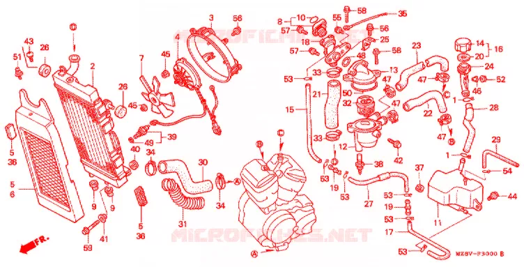 RADIATOR Honda MOTO 600 SHADOW 1999  VT600CX