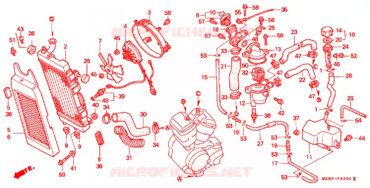 RADIATOR Honda MOTO 600 SHADOW 1999  VT600CX