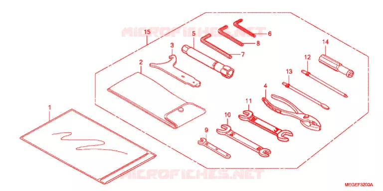 GEREEDSCHAP/ACCUVAK Honda MOTO 750 SHADOW 2012  VT750CSA