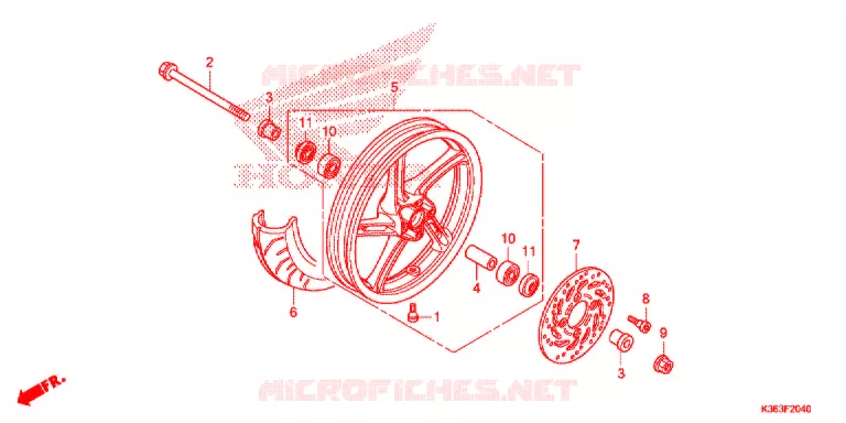 VOOR WIEL Honda SCOOTER 150 PCX 2016  WW150EXG