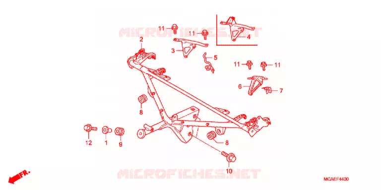 KAP STANG Honda MOTO 1800 GOLD-WING 2016  GL1800G