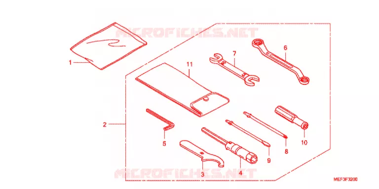 GEREEDSCHAP/ACCUVAK Honda SCOOTER 400 SILVERWING 2009  FJS400A9